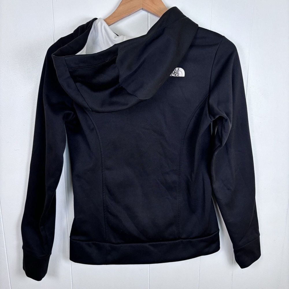 North Face Hoodie Women's XS Long Sleeve Pullover Hoodie Black Half Dome Logo - Picture 8 of 11